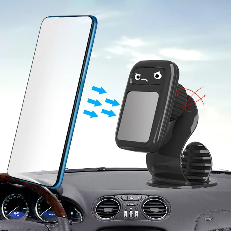 

2022 New Strong Magnetic Suction Car Mobile Phone Holder Instrument Panel Air Outlet 360° Rotation Phone Car Holder Mount Stand