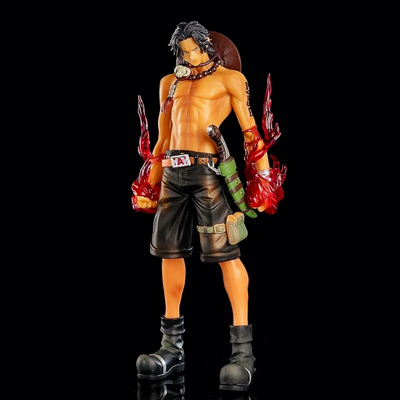 

26CM One Piece Action Figure Anime Figure Standing Fire Punch Ace Anime Model Decorations PVC Toy Gift Children's Ornament Doll