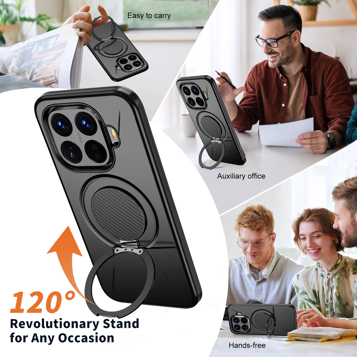 Фото Для Xiaomi 17T Pro 17T 360 °   Вращающийся держатель для телефона, роскошный чехол-подставка, прочный защитный чехол, ударопрочный чехол-кронштейн, Fundas №2