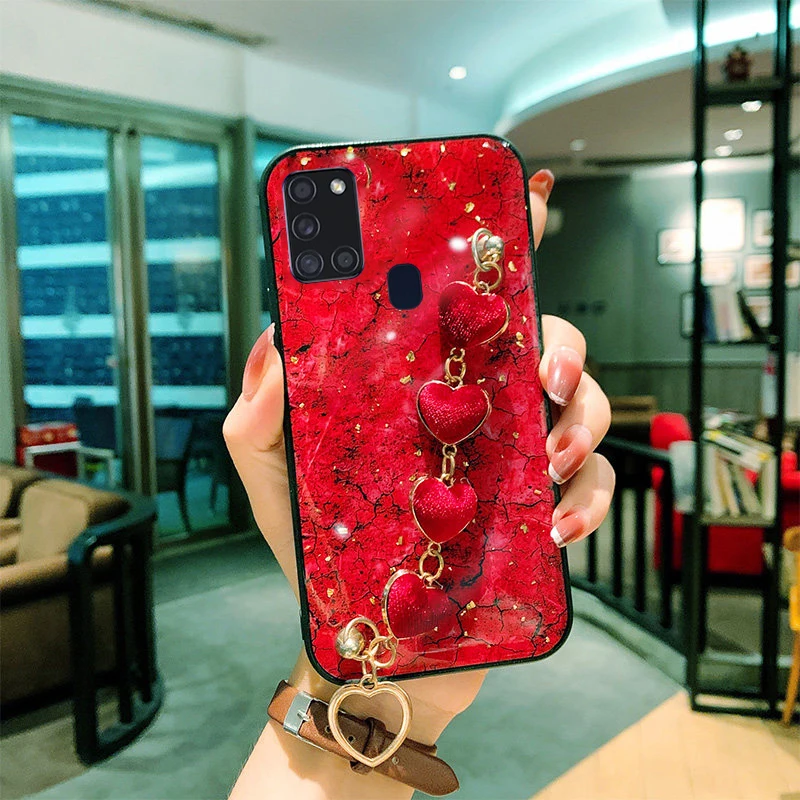 For Samsung A23 Case Luxury Plush Colorful Love bracelet Phone Case For Samsung Galaxy A32 A50 A11 A31 A71 A52 A72 A12 A22 A21S