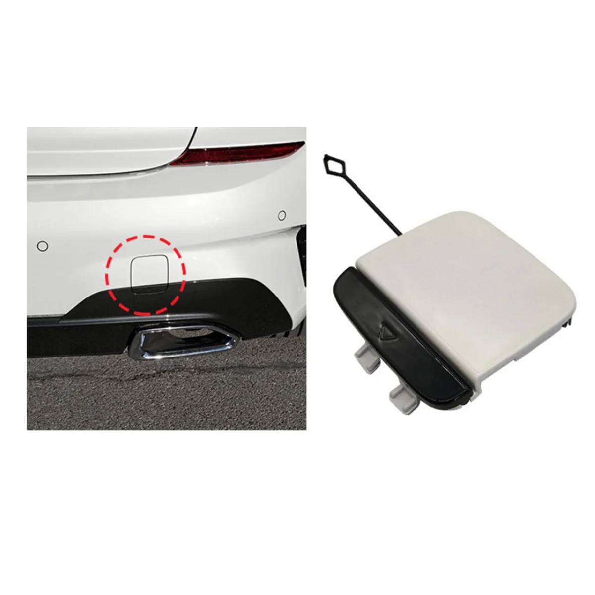 Автомобильный задний бампер буксировочный крючок крышка окрашенная 51129448791 для 3