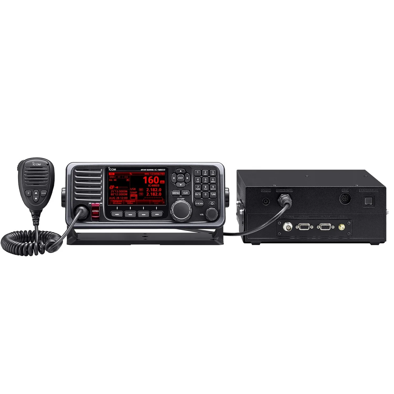 Фото Icom M803 Marine HF/MF 150 Вт DSC SSB трансивер |   Использование с радаром AT-140, IC-M510, UX-241 GPS, MR-1010RII, MA-510TR AIS №3