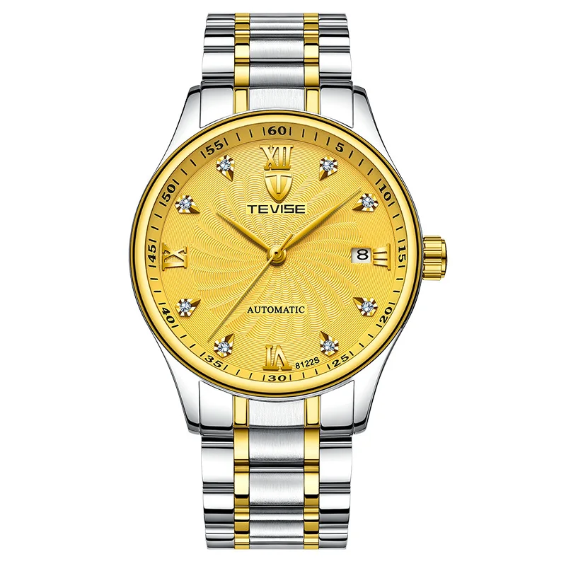 Full automatic men's steel sheet with mechanical watch popular fashion watch