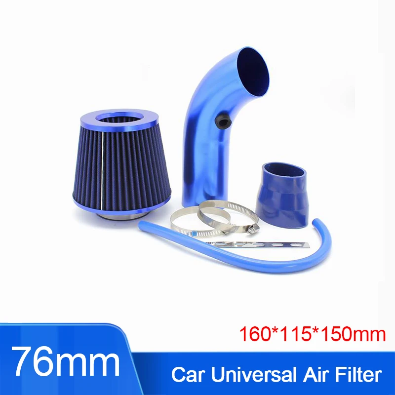 

Car 76mm Intake Air Filter Aluminum Alloy High Performance Sport Air Filter High Flow Car Professional Spare Parts