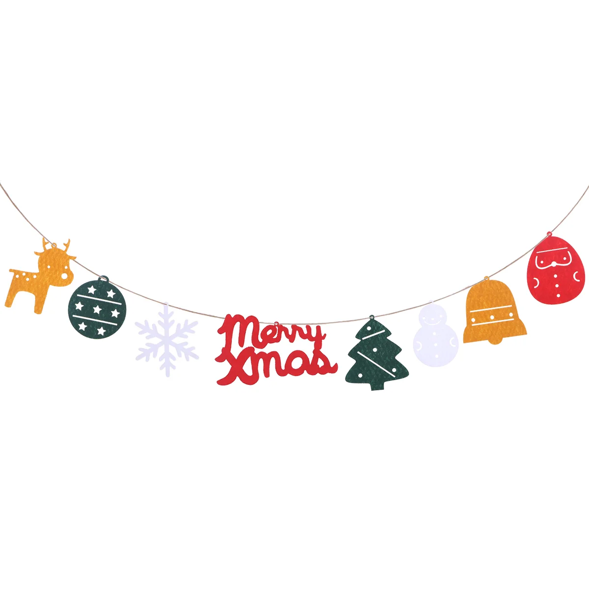 

3.5 Meters Merry Christmas Banner Snowflake Snowman Reindeer Santa Bunting Garland Wall And Door Hanging Decoration Xmas Tree