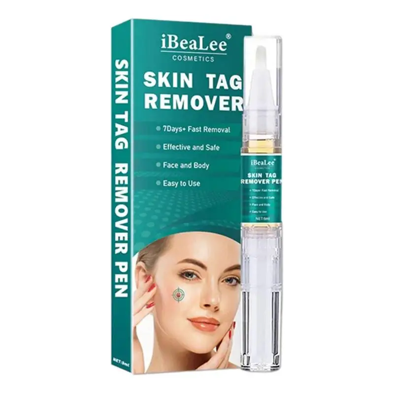 

Skin Tags Remover Pen Fast Dark Spot Mole Genital Warts Removal Serums Face Body Flat Wart Tags Treat Liquid Pen Essential Oil