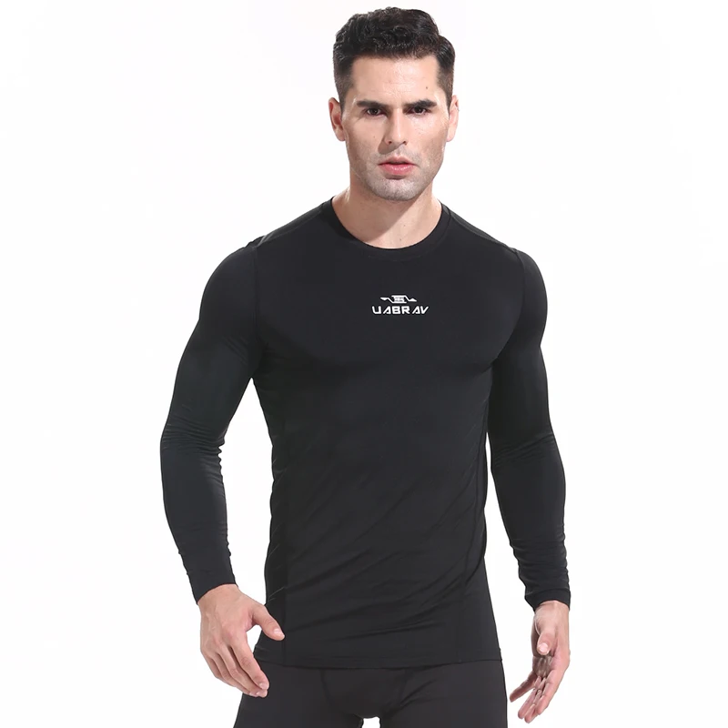 

J6359 -Workout fitness men Short sleeve t shirt men thermal muscle bodybuilding wear compression Elastic Slim exercise clothing