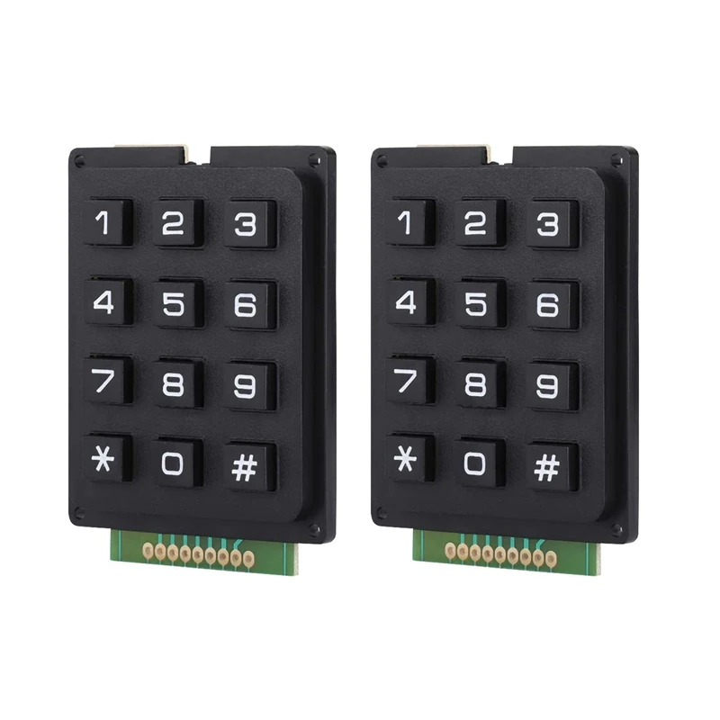 

2Pcs ABS Plastic 12 Key Button Membrane Switch DIY Kit For Arduino