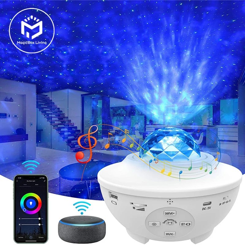 APP Bluetooth Remote Control Star Projector Christmas Room Decor Light Sky Galaxy Decoration Lamp Night - купить по выгодной цене