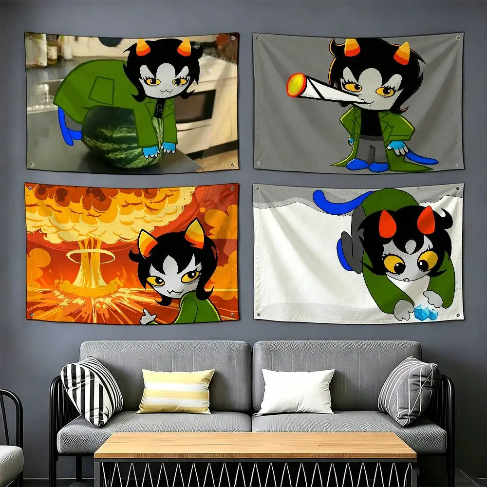 Фото Забавные игровые флаги MSPA Nepeta Leijon, подходящие для вечеринок, клубов, украшения стен на открытом воздухе и в помещении, баннеры, подарки для фанатов №1