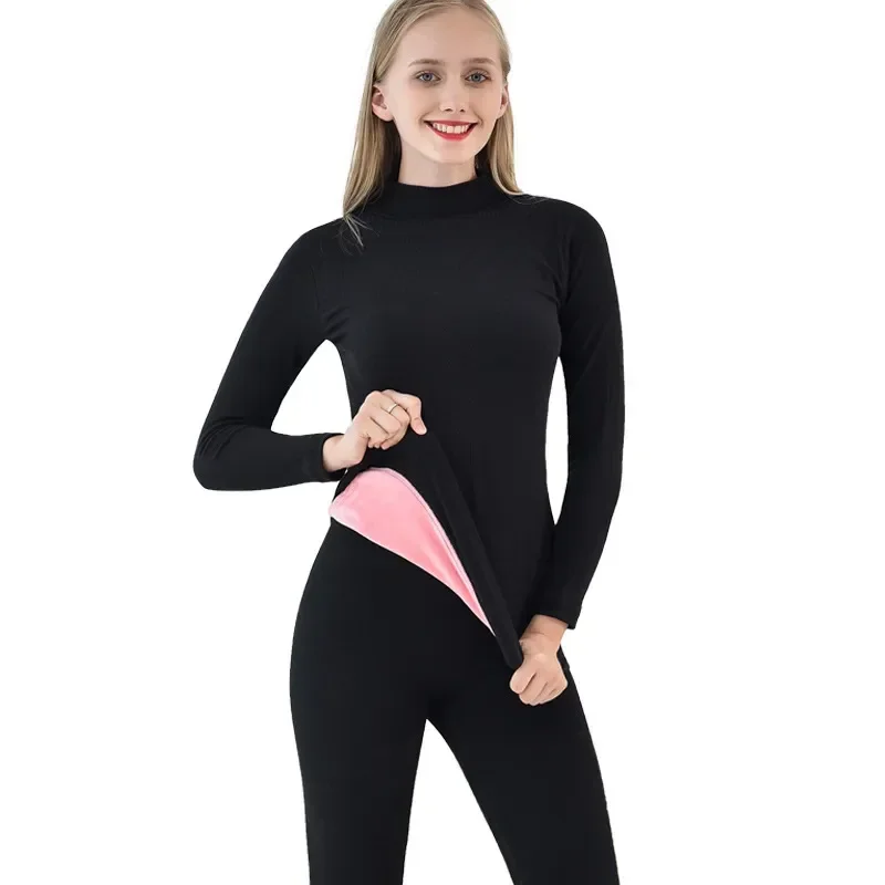 

Облегающая рубашка, термотопы, бархатные осенне-зимние женские нижнее белье с воротником, утепленные женские студенческие полувысокие