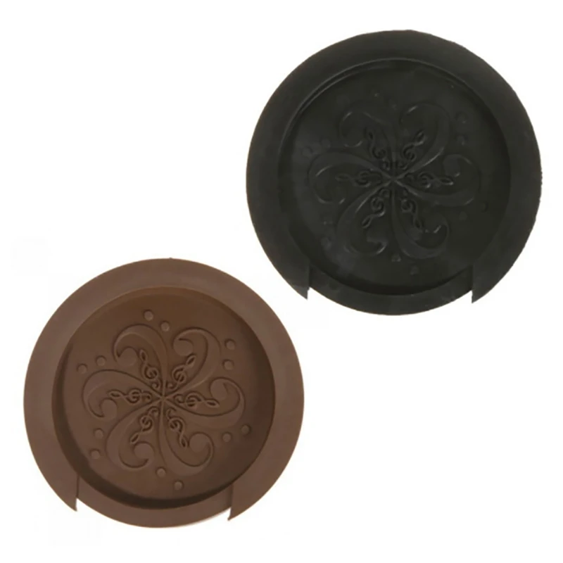 

2 Pieces Guitar Sound Hole Cover Rubber Feedback Buffer Halt Soundhole Cover For 38/39/41/42 Inch Acoustic Guitar