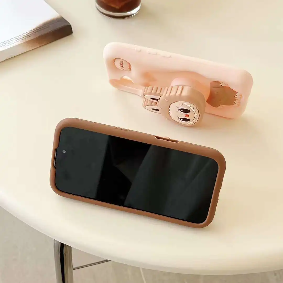 Силиконовый чехол для телефона с рисунком Labubu игрушка милый подарок IPhone 12/16 Pro Max