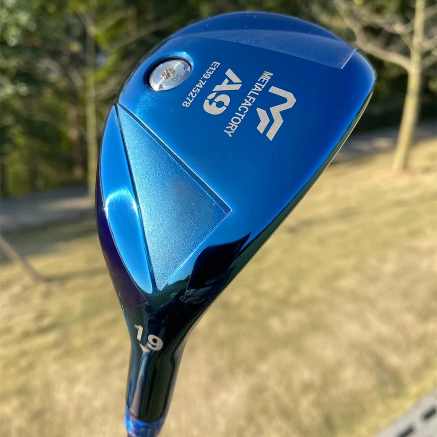 Golf Hybrid Head Metal Factory A9 Sky Blue Colour 19 Degree Hybrid Golf Club Single Head Hybrid Golf Accessories