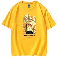 naruto anime short sleeve sasuke kakashi around summer loose mens and womens t shirts graphic tee harajuku shirt