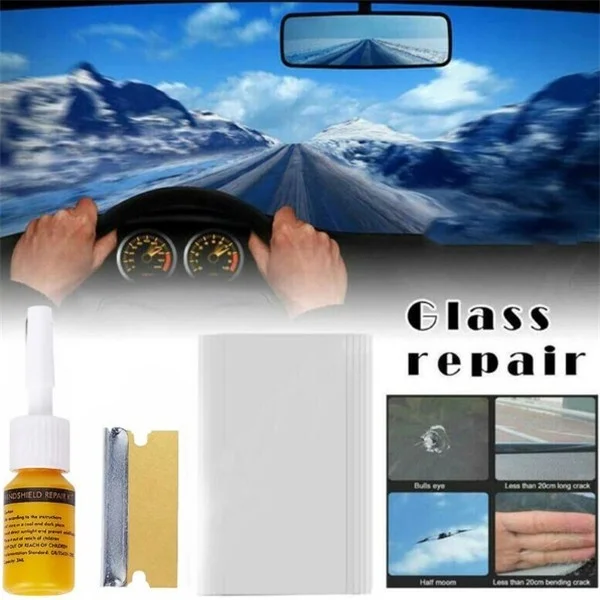 

Car Glass Nano Repair Fluid Repair Various Types Of Damage Caused Car Window Glass Crack Auto Glass Scratch Crack Repair Tool