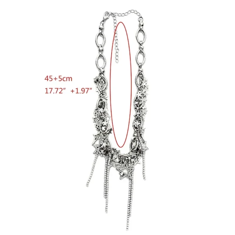Ожерелья со звездами и цепочка-Чокеры ожерелья для горячей девушки Женские