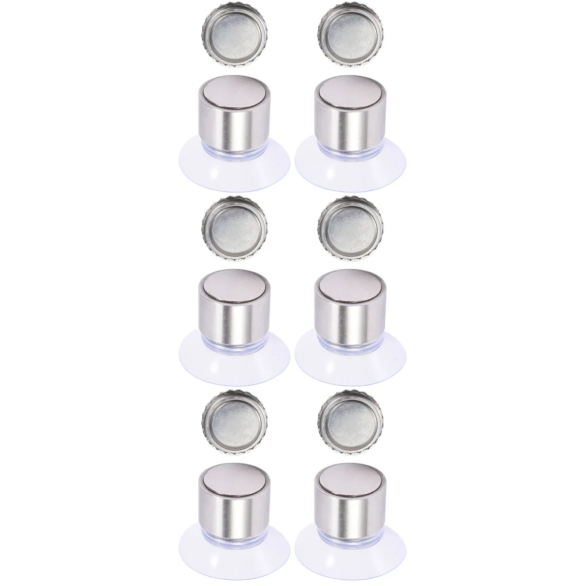 

6 Sets Magnetic Soap Holder Wall-mounted Rack Automatic Stainless Steel Bathroom Holders