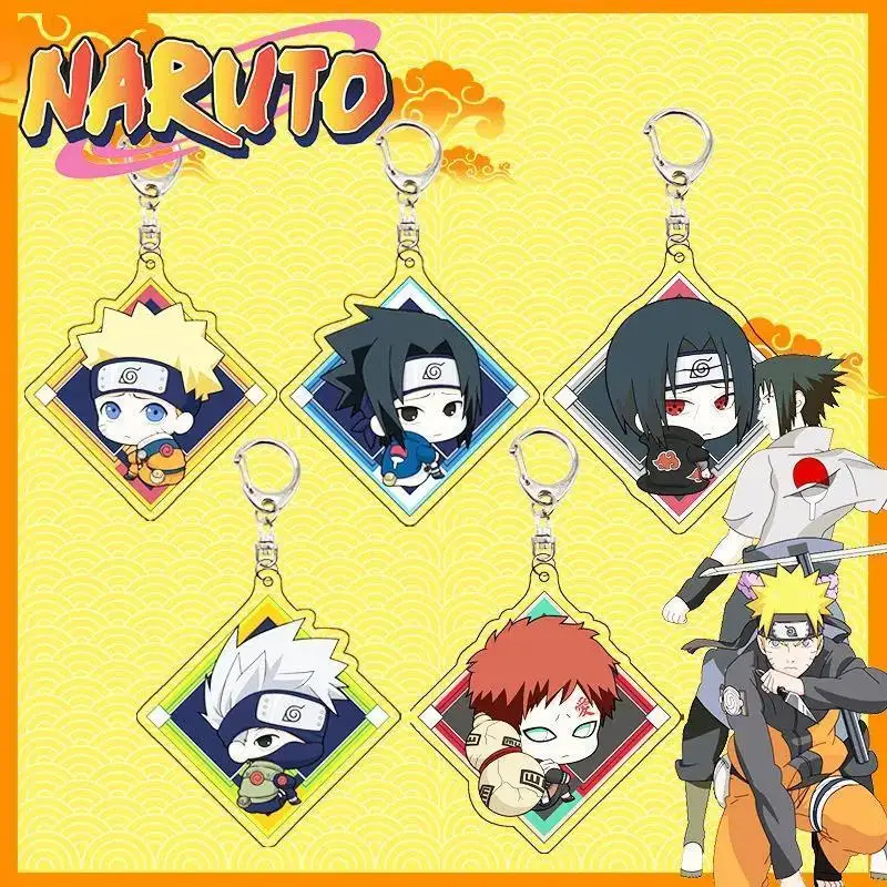 

Naruto Uzumaki Naruto Sasuke Gaara Uchiha Itachi Kakashi Japanese Popular Anime Peripheral Acrylic Keychain