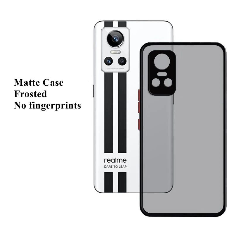 For Realme GT Neo3 Case For Realme GT Neo3 Cover Coque Capa Shell Matte Translucent PC Phone Bumper For Realme GT Neo3