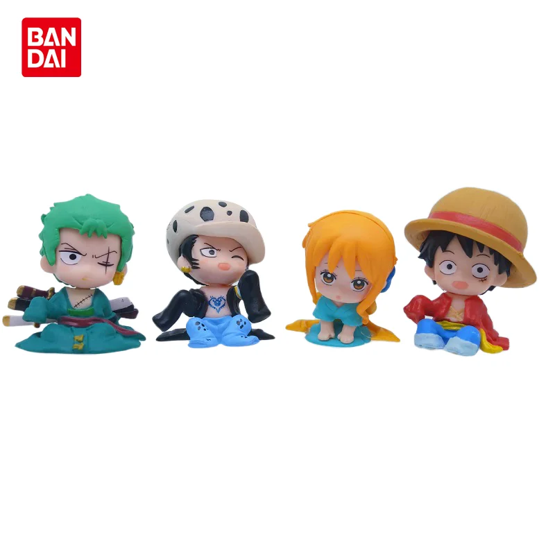 

5cm Q Version One Piece Anime Character Toy Cartoon Monkey D. Luffy Zoro Nami Sanji Chopper Model Action Figure Doll Kids Toys