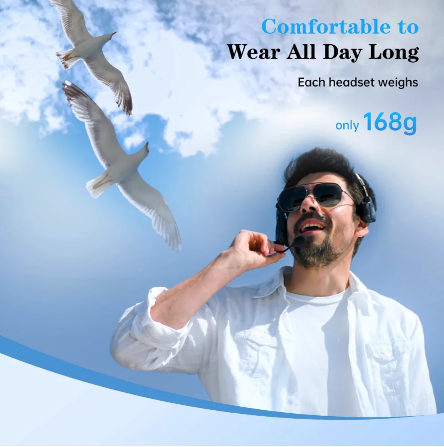 Hollyland Solidcom C1 Беспроводная связь по внутренней связи гарнитура с дистанционным