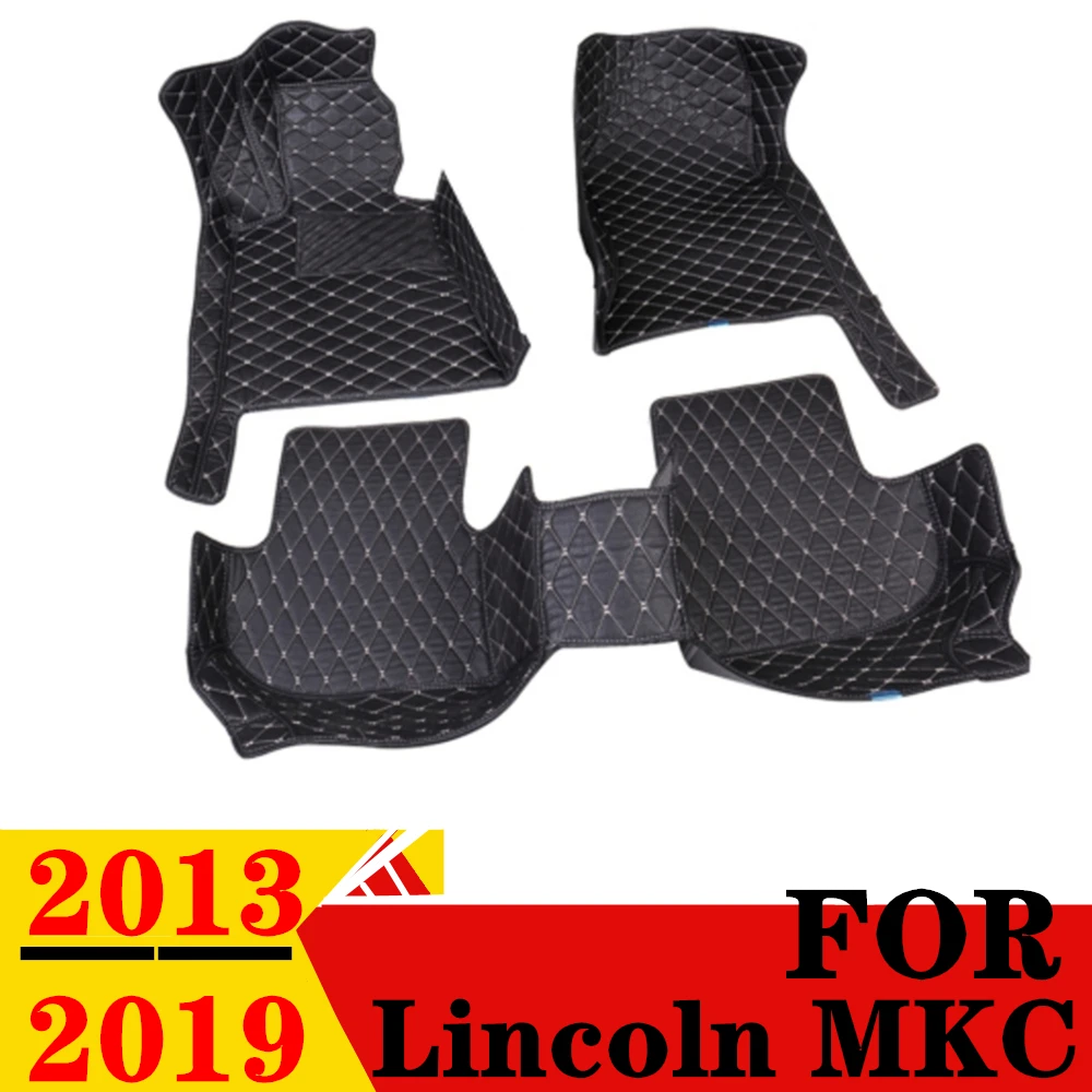 

Car Floor Mats For Lincoln MKC 2013-2019 Waterproof XPE Leather Custom Fit Front & Rear FloorLiner Cover Auto Parts Mat Carpet