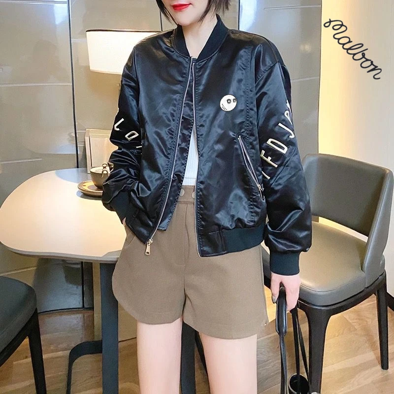 Women Golf Jackets Women's Fashion Casual Jackets Horse Windbreak Women's Golf Clothes Autumn Malbon Golf Women's Golf Wear