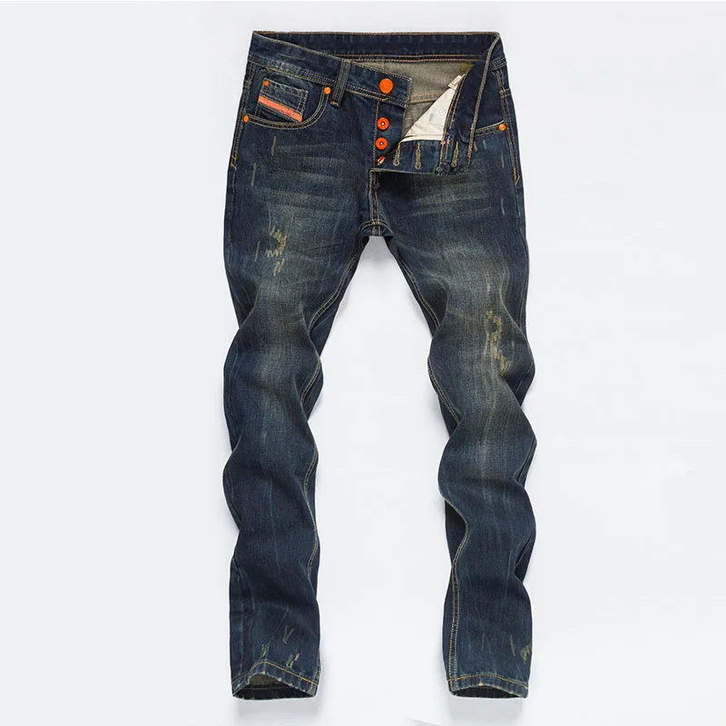 Quality Jeans Pants Denim Casual Fashion Streetwear Denim Trousers Jeans Homme Jeans for Mens Pants Mens Straight  Slim High
