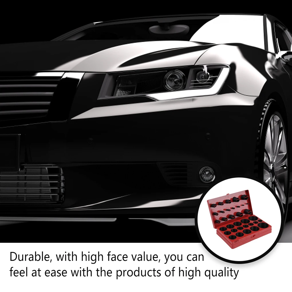 

419 Pieces Rubber O Ring Washer Set Portable Assortment Gasket Car Valve Bearing Professional DIY Fixing Maintenance