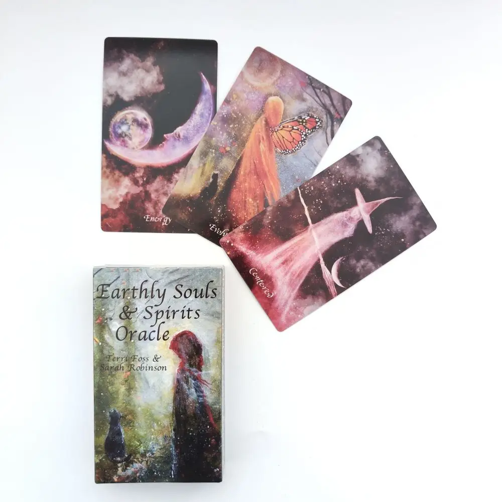 

12x7cm Earthly Souls Spirits Oracle Card 59 Cards/Set With a Folded Booklet For Family Friends Party Gift Divination Board Game