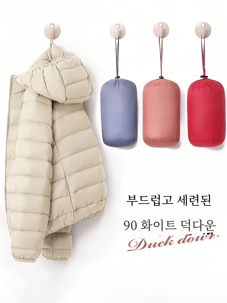 Duck Light Warm Thin Down jacket Women's Short Small 2024 New Autumn and Winter Brand down Outerwear