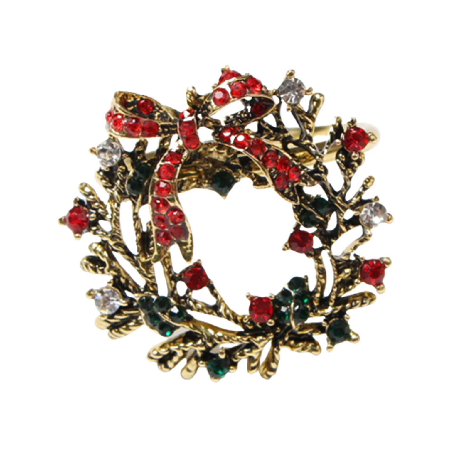 

Рождественский Держатель салфеток кольцо без выцветания держатели для салфеток для украшения домашнего стола RERI889