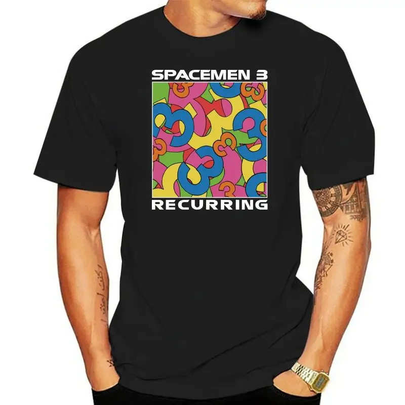 Men's Flash Sale Inspired By Spacemen 3&ampreg Recurring Official Unofficial T shirt Black 4xl 2022 Summer Shirt