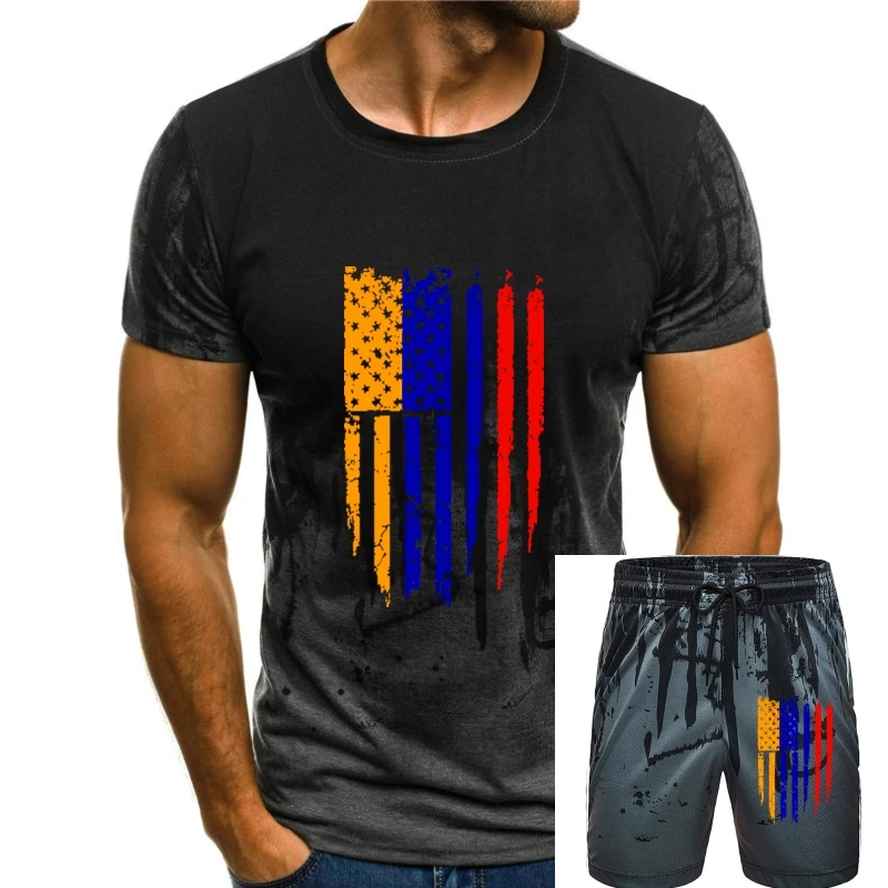 

Top Men's T-shirt New Fashion For Men Short Sleeve Armenian Flag Men's Cartoon Fun T-shirt