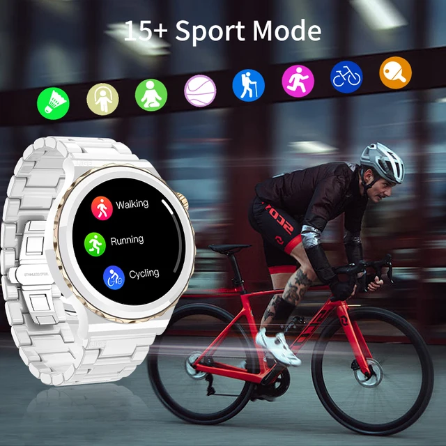 For Huawei Watch GT3 Pro AMOLED Smart Watch Women Bluetooth Call Wristwatch Heart Rate Waterproof Smartwatch Men For Android IOS 3