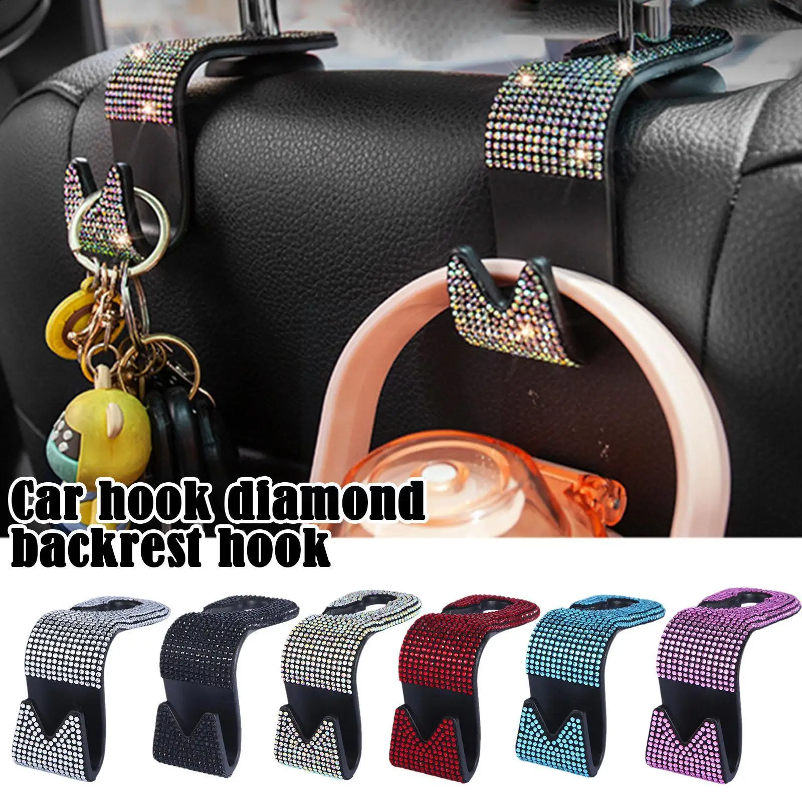 

Пара крючков для автомобильных стульев, универсальные предметы, держатель для подголовника мусора, автомобильный крючок, полезный аккурат...