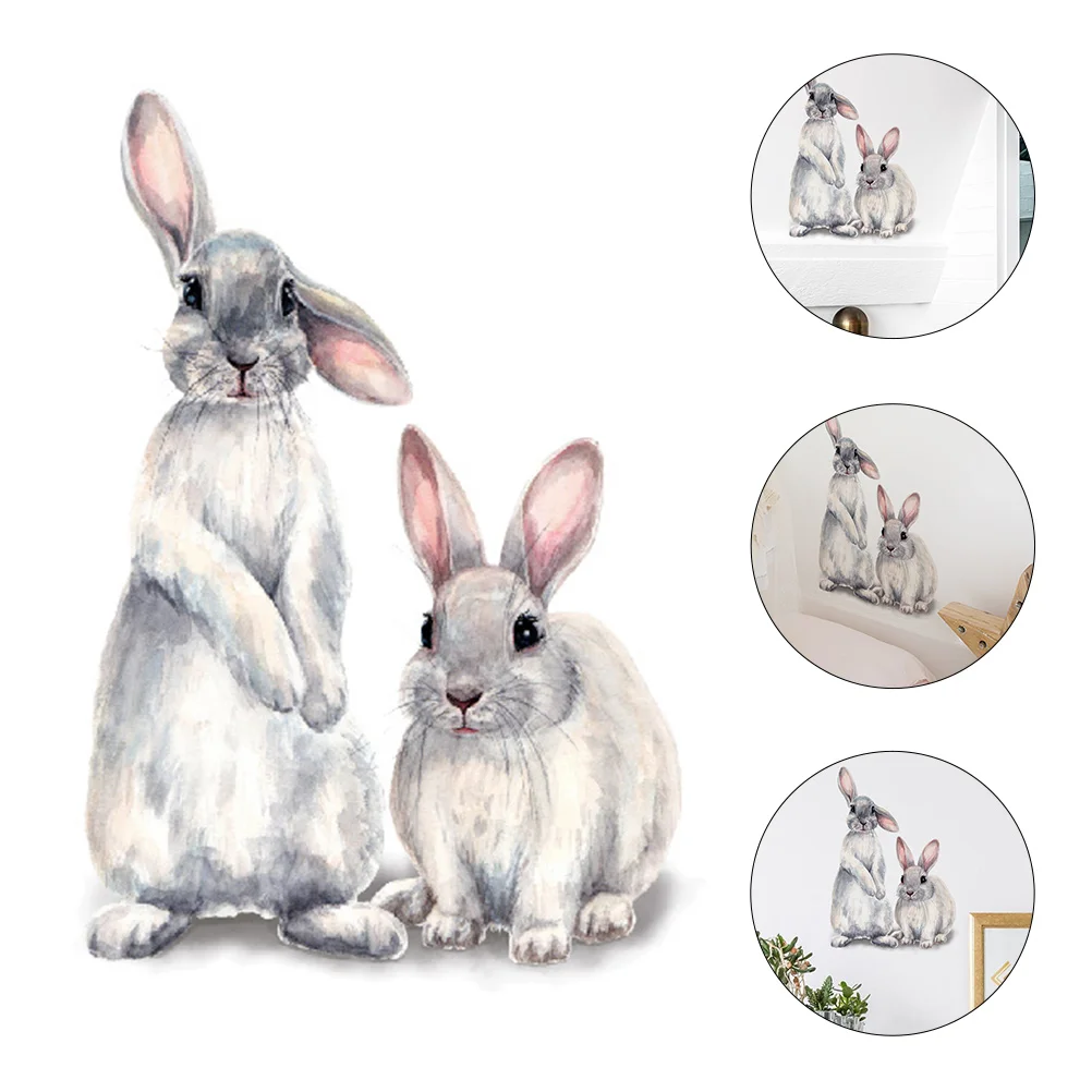 

Wall Easter Stickers Bunny Window Decal Decals Rabbit Nursery Room Baby Decor Sticker Clings Decoration Decorations Ornament