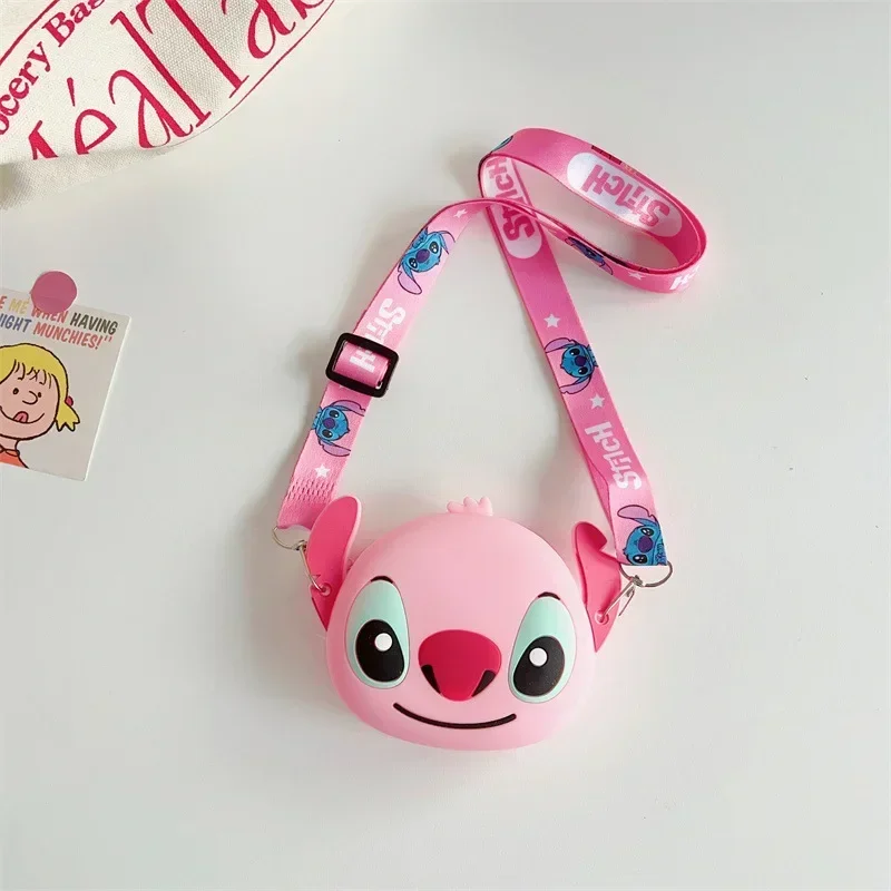 Силиконовая сумка Disney мультяшная аниме-фигурка на плечо Lilo &amp Stitch Kawaii детские