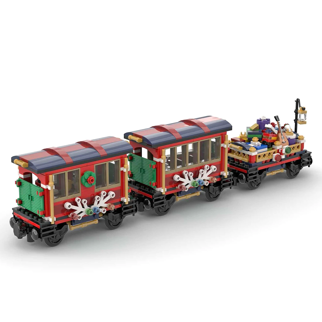 

575Pcs 10254 MOC-79236 Additional Carriages Compatible with 10254 Train /60197/10259 (Licensed and Designed by Little_Thomas)