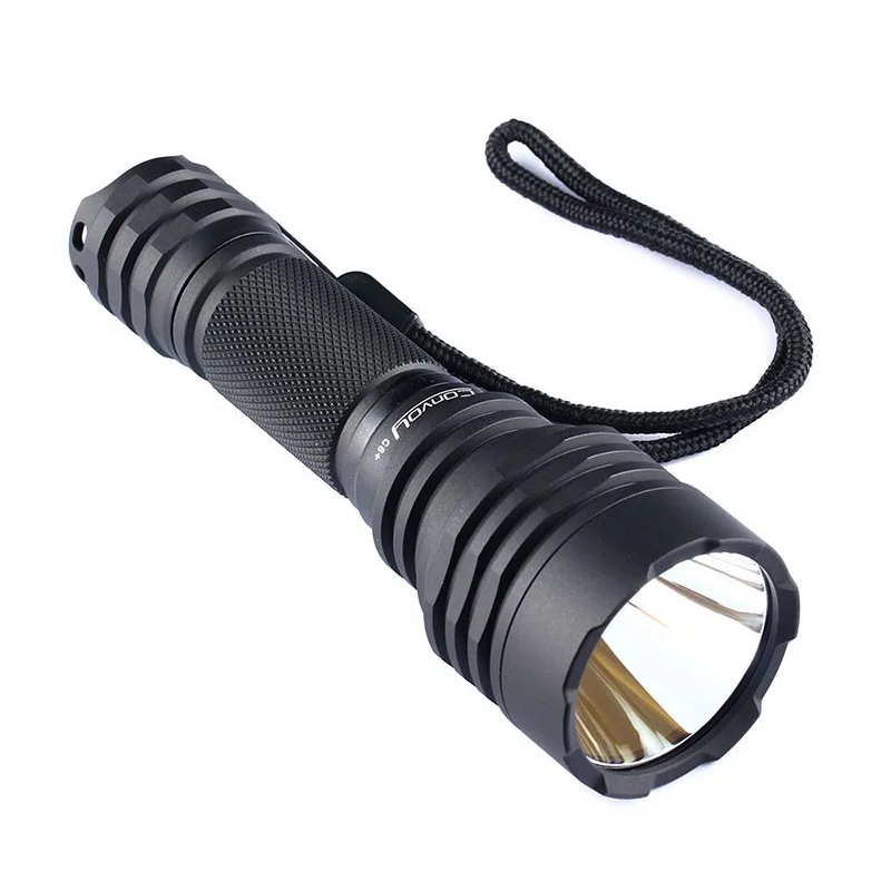Convoy C8+ LED Flashlight Nichia 219C 1200LM 18650 Torch by 18650 Battery for Hunting Camping