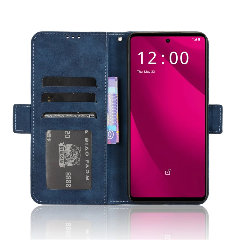 Роскошный кожаный чехол-бумажник для телефона Telekom T Phone 2 Pro 5G с несколькими