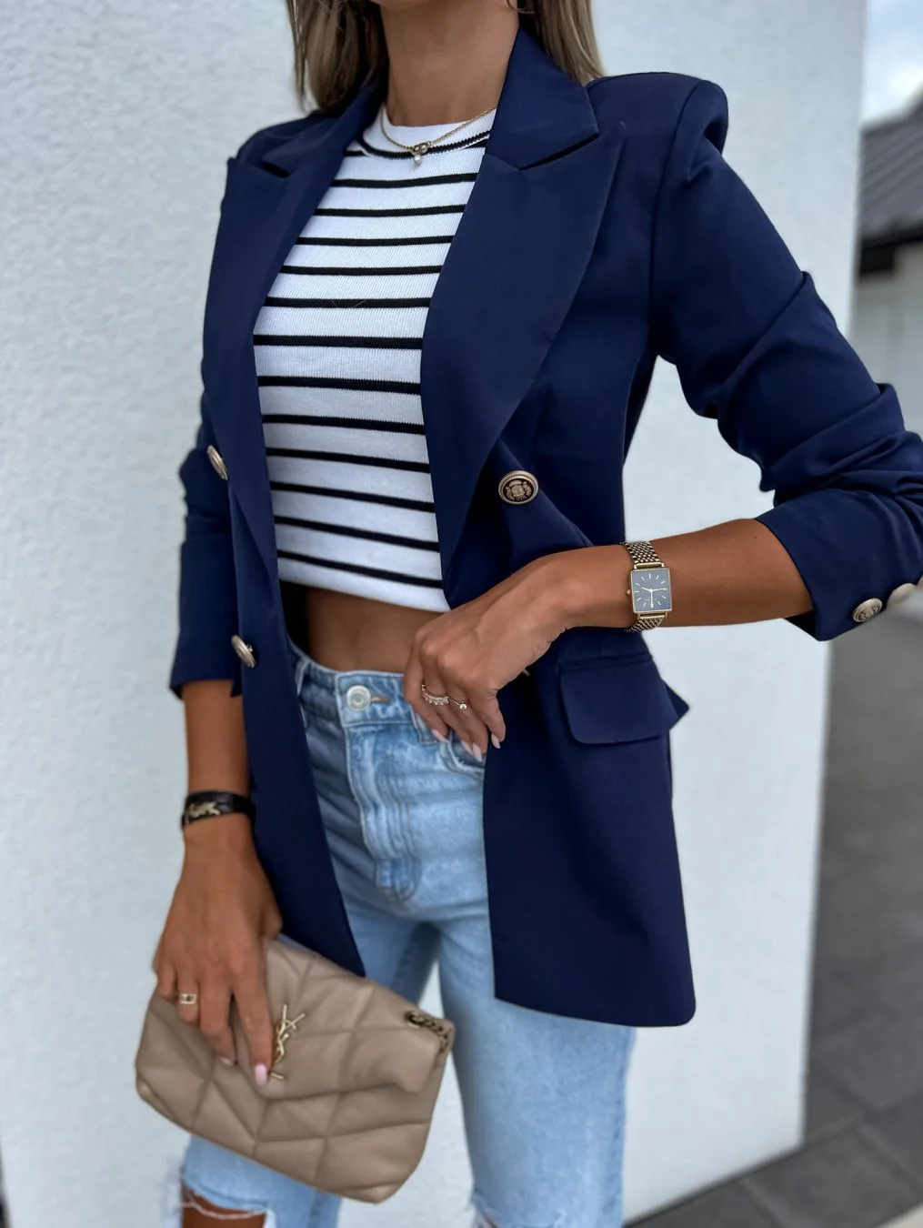 Blazers for Women New 2022 Fashion Polo Cardigan Mid Length Solid Color Jacket Women Coats