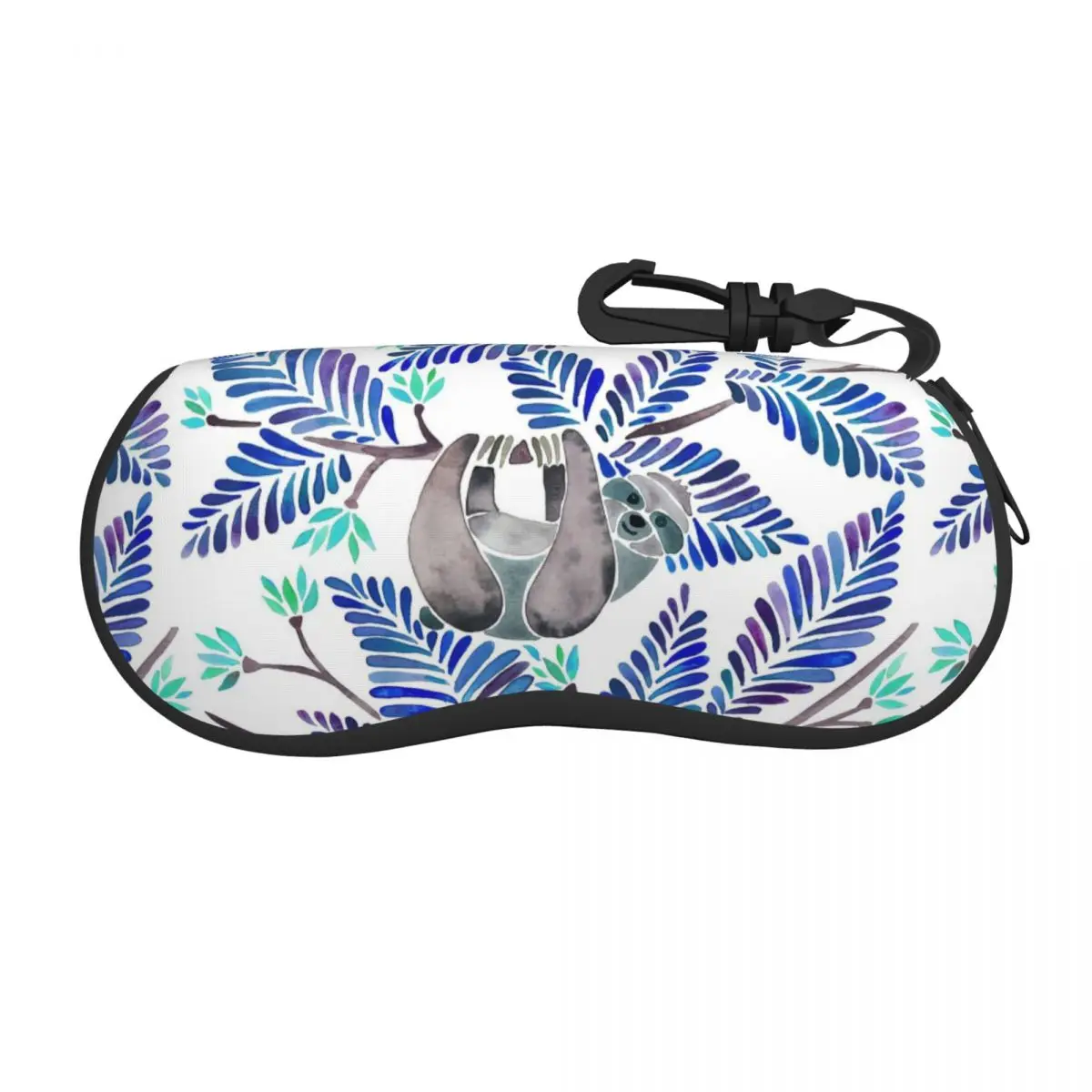 

Happy Sloth Tropical Glasses Case Convenient Hawaiian Eyewear Box Ins Glasses Box