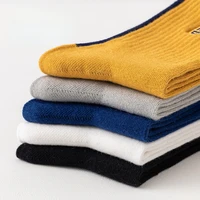 hss brand mens socks casual lettering high waist sock comfortable sweat wicking cotton socks 5pairslot