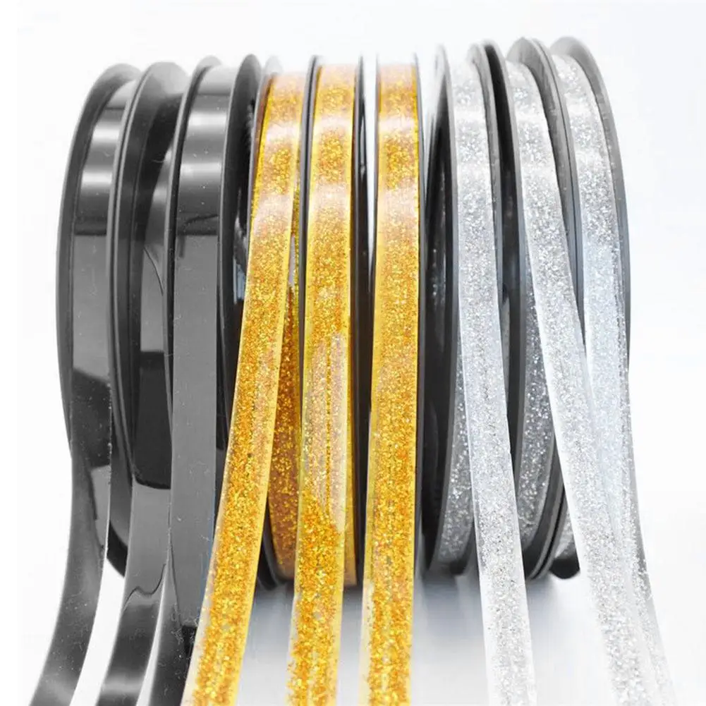 

1 Roll 7.5mm PVC Tape Self-adhesive Strips Wall Floor Corner Edge Beauty Decorative Line Ceramic Tile Plaster