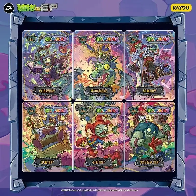 Фото Оригинальная карта KAYOU Plants vs. Zombies, круглая карта 8 SP, легенда, новая эра, замечательный натуральный пакет для путешествий, коллекционные карты №3