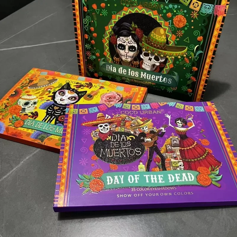 Тени для век с черепом Шиммер матовые блестящие тени цветные сценические на