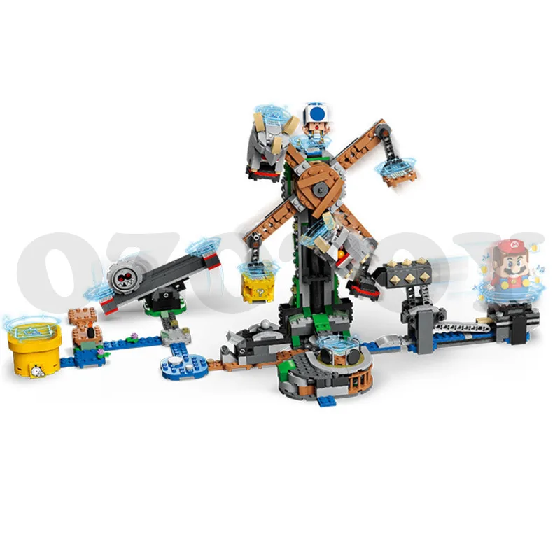 

889PCS Super Mario Block 60126 Game Shoot Down Bouy Booy No Induction Battery 71390 Model Minifigures Children Toys For Kid Gift