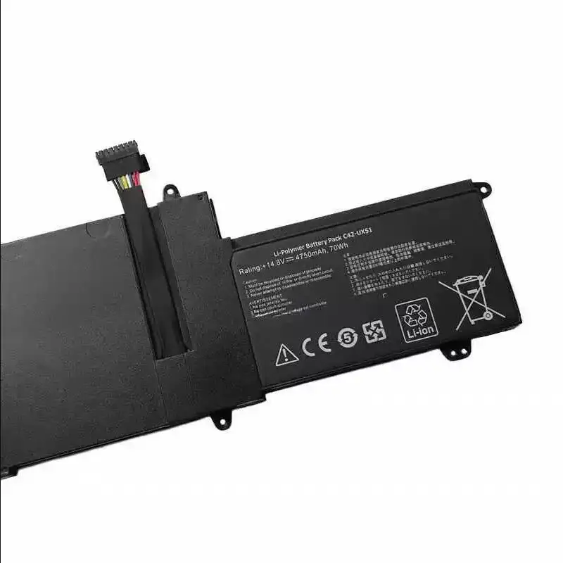 Фото Аккумулятор для ноутбука C42-UX51 для серии ZenBook UX51 UX51V UX51VZ U500 U500V U500VZ BX51V, 14.8В/70Втч/4750мАч №1